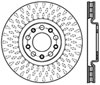 Stoptech 126.63080CSL | StopTech Jeep Renegade Sport Slotted Cryo Brake Rotor, Front Left; 2015-2017 Alternate Image 1