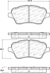 Stoptech 308.17300 | StopTech Street Brake Pads Ford Fiesta, Front; 2014-2017 Alternate Image 1