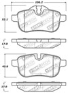 Stoptech 309.14330 | StopTech Sport Brake Pads BMW Z4, Rear; 2009-2010 Alternate Image 2