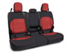 PRP Seats b056-05 | PRP 2020+ Jeep Gladiator JT Rear Bench Cover with Leather Interior - Black/Red; 2020-2024 Alternate Image 1