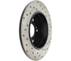 Stoptech 128.35012R | StopTech Mercedes-Benz C230 Sport Cryo Cross Drilled Rotor, Rear Right; 1999-2005 Alternate Image 4