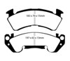 EBC dp41147r | 92-96 Chevrolet Caprice 4.3 Police Yellowstuff Front Brake Pads; 1992-1996 Alternate Image 6