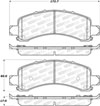 Stoptech 308.09741 | StopTech Street Brake Pads GMC Yukon Akebono Rear Calipers, Rear; 2002-2002 Alternate Image 1