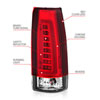 ANZO 311346 | 1999-2000 Cadillac Escalade LED Taillights Chrome Housing Red/Clear Lens Pair; 1999-2000 Alternate Image 3