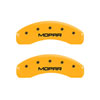 MGP 32002SMOPYL | 4 Caliper Covers Engraved Front & Rear Mopar Yellow Finish Black Char 2004 Chrysler Pacifica; 2004-2008 Alternate Image 6