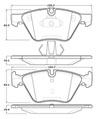 Stoptech 308.10610 | StopTech Street Brake Pads BMW X1 xDrive 23d, Front; 2010-2014 Alternate Image 1