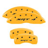 MGP 13008SCV6YL | 4 Caliper Covers Engraved Front & Rear C6/Corvette Yellow finish black ch; 2005-2013 Alternate Image 6