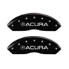 MGP 39005SRSXBK | 4 Caliper Covers Engraved Front Acura Engraved Rear RSX Black finish silver ch; 2002-2006 Alternate Image 1