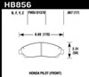 Hawk Performance HB856F.667 | Hawk 09-15 Honda Pilot HPS Street Front Brake Pads; 2009-2015 Alternate Image 2