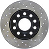 Stoptech 128.33131L | StopTech Volkswagen Golf Sport Cryo Cross Drilled Rotor, Rear Left; 2010-2018 Alternate Image 5