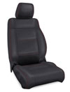 PRP Seats b016-01 | PRP 07-10 Jeep Wrangler JK Front Seat Covers/2 door or 4 door (Pair) - Black with Red Stitching; 2007-2010 Alternate Image 1