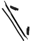 Rampage 87136 | 2018+ Jeep Wrangler JL (2 & 4 Door) Soft Top Tailgate Bar - Black; 2018-2024 Alternate Image 1