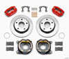 Wilwood 140-13320-r | Dynapro Lug Mount P/S Park Brake Kit Red Small Ford 2.36in Off Bronco 5 x 5.50; 1965-1977 Alternate Image 1