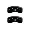 MGP 21154SCRKBK | 4 Caliper Covers Engraved Front & Rear Circle K/Kia Black finish silver ch; 2011-2019 Alternate Image 2