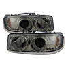 SPYDER 5009371 | Spyder GMC Sierra Denali Halo LED ( Replaceable LEDs ) Projector Headlights - Smoke - (PRO-YD-CDE00-HL-SMC); 2002-2007 Alternate Image 1