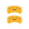 MGP 34209SMGPYL | MGP 4 Caliper Covers Engraved Front & Rear MGP Yellow finish black ch; 2015-2020 Alternate Image 3