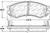 Stoptech 309.05070 | StopTech Sport Brake Pads Saturn SL, Front; 1991-2002 Alternate Image 2