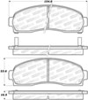 Stoptech 308.08330 | StopTech Street Brake Pads Mazda B3000, Front; 2003-2008 Alternate Image 1