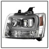 SPYDER 5082572 | Spyder Chevy Avalanche Version 2 Projector Headlights - Light Bar DRL - Chrome - (PRO-YD-CSUB07V2-DRL-C); 2007-2014 Alternate Image 4