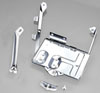 Rugged Ridge 11132.01 | 76-86 Jeep CJ Stainless Steel Battery Tray Kit; 1976-1986 Alternate Image 1