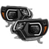 SPYDER 9037542 | xTune Toyota Tacoma 12-15 Headlights - Light Bar DRL - Black PRO-JH-TTA12-LBDRL-BK; 2012-2015 Alternate Image 2