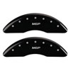 MGP 34213FMGPBK | MGP 2 Caliper Covers Engraved Front MGP Black Finish Silver Characters 2007 GMC Canyon; 2004-2005 Alternate Image 1