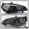 SPYDER 5085481 | Spyder 07-10 BMW X5 E70 (HID Models Only) Projector Headlights - Black PRO-YD-BMWE7007-AFSHID-BK; 2007-2010 Alternate Image 1