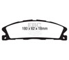 EBC ud1611 | 13+ Ford Explorer 3.5 Twin Turbo 4WD Ultimax2 Front Brake Pads; 2013-2023 Alternate Image 5