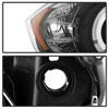 SPYDER 5009005 | Spyder BMW E90 3-Series 4Dr Halo Amber Eyebrow ( Replaceable Eyebrow Bulbs ) Projector Headlights - Black - (PRO-YD-BMWE9005-AM-BK); 2006-2008 Alternate Image 6