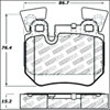 Stoptech 309.13720 | StopTech Sport Brake Pads BMW 135i, Rear; 2008-2013 Alternate Image 2