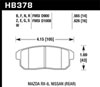 Hawk Performance HB378E.565 | Hawk 03-07 RX8 Blue Race Rear Brake Pads D1008; 2003-2007 Alternate Image 1