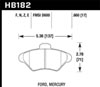 Hawk Performance HB182Z.660 | Ceramic Street Brake Pads Alternate Image 1