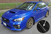 Rally Armor mf32-ur-blk/wh | 15+ Subaru WRX & STi Sedan Only UR Black Mud Flap w/ White Logo; 2015-2021 Alternate Image 2