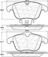 Stoptech 308.12410 | StopTech Street Brake Pads Volvo S60 300mm Front Disc, Front; 2011-2018 Alternate Image 1