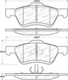 Stoptech 308.10472 | StopTech Street Brake Pads Mercury Mariner Phenolic Piston, Front; 2009-2011 Alternate Image 1