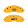 MGP 10041SFRDYL | 4 Caliper Covers Engraved F & R Oval Logo/Ford Yellow Finish Black Char 2009 Ford Explorer; 2006-2010 Alternate Image 3