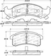 Stoptech 308.05050 | StopTech Street Brake Pads Pontiac Firebird, Front; 1993-1993 Alternate Image 1