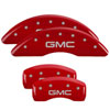 MGP 32015SMOPRD | 4 Caliper Covers Engraved Front & Rear MOPAR Red finish silver ch; 2004-2006 Alternate Image 6