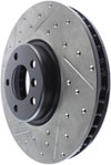 Stoptech 127.34127R | StopTech BMW ActiveHybrid 7 Sport Drilled/Slotted Rotor, Front Right; 2013-2015 Alternate Image 3