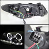 SPYDER 5070241 | Spyder Hyundai Elantra Projector Headlights - LED Halo - DRL - Black - High H1 (Included) - Low H7 (Included) - (PRO-YD-HYELAN07-DRL-BK); 2007-2010 Alternate Image 4