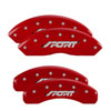 MGP 10119SFRDRD | 4 Caliper Covers Engraved Front & Rear Oval logo/Ford Red finish silver ch; 2011-2014 Alternate Image 6