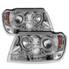 SPYDER 5011152 | Spyder Jeep Grand Cherokee ( Non Laredo Limited Sport Version ) Halo LED ( Replaceable LEDs ) Projector Headlights - Chrome - (PRO-YD-JGC99-HL-C); 1999-2004 Alternate Image 4