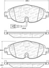 Stoptech 308.17600 | StopTech Street Brake Pads Audi A3 272mm Rear Disc, Front; 2015-2018 Alternate Image 2