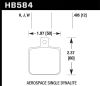 Hawk Performance hb584b485 | Hawk Aerospace Single Dynalite HPS 5.0 Street Brake Pads Alternate Image 1