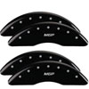 MGP 34003SMGPBK | MGP 4 Caliper Covers Engraved Front & Rear MGP Black finish silver ch; 2011-2020 Alternate Image 7