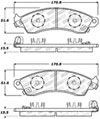 Stoptech 309.04120 | StopTech Sport Brake Pads Pontiac Firebird, Front; 1989-1989 Alternate Image 2