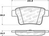 Stoptech 308.10710 | StopTech Street Brake Pads Ford Taurus X, Rear; 2008-2009 Alternate Image 1