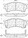 Stoptech 305.06370 | StopTech Street Select Brake Pads Mazda 626, Front; 1993-2002 Alternate Image 1