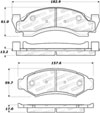 Stoptech 308.03750 | StopTech Street Brake Pads Ford E-150 Econoline Club Wagon, Front; 1986-1993 Alternate Image 1