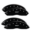 MGP 39005SRSXBK | 4 Caliper Covers Engraved Front Acura Engraved Rear RSX Black finish silver ch; 2002-2006 Alternate Image 6